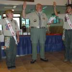 Honorable James McGarity administering the Eagle Charge and Scout Promise to Trace & Rhett Donnelly 08.20.2014