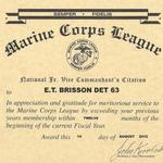 National Jr Vice Commandant's Citation, 08.14.2012