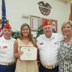 NCOIC Dennis “Doc” Hemberger,  Alexa Watson  ,Commandant Jim Buchholz, and Alexa's Mother, 05.24.2017