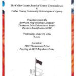 Collier County installed a Round-About at Thomason and Bayshore.  .  Because of the Detachment’s long standing commitment to Bayshore Road [Bayshore Raiders],  the Detachment was given the honor of raising the flag in the Round-About Ceremony