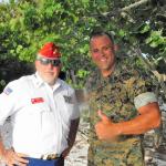 
Honor Guard NCOIC Dennis "Doc" Hemberger with GySgt Mark Whalen, USMC
