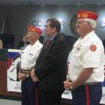 Marine Corps League of Naples Eagle Scout Good Citizenship Award presentation to Commissioner Jim Colette, 24 July 2012