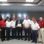 Marine Corps League of Naples Eagle Scout Good Citizenship Award presentation to Commissioner Jim Colette, 24 July 2012