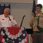 Jerry VanHecke, Detachment Boy Scout Liasion and Nathan T Andrea, 16 February 2013