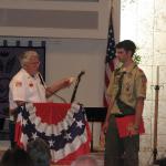 Jerry VanHecke, Detachment Boy Scout Liasion and Nathan T Andrea, 16 February 2013