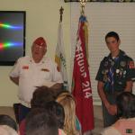 Jerry VanHecke, Detachment Boy Scout Liasion and Travers Landreth 9 March 2013