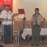 Jerry VanHecke, Detachment Boy Scout Liasion and Mateo Pena Chaves 25 May 2013
