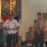 Jerry VanHecke, Detachment Boy Scout Chairperson and Jason Anderson, 06.14.2013