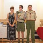 Ryan Cleland with Parents