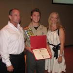 Nolan O'Malley with Parents