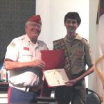 Jerry VanHecke, Detachment Boy Scout Liasion and Paul Blackmon III