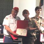 Jerry VanHecke, Detachment Boy Scout Liasion and Blake Fontdevila