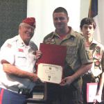 Jerry VanHecke, Detachment Boy Scout Liasion and Wayne Stanton, 09.29.2012