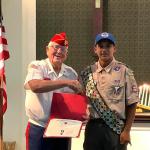 
Jerry Van Hecke, Detachment Eagle Scout Liaison, with Julio Rodriguez at his Court of Honor, 30 September 2023