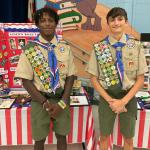
Aiden Passelle and Vincent Sparacino, Troop #214, Court of Honor 10.23.2023