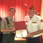 
Jonathan Lofendo with Detachment Eagle Scout Liaison Jerry Van Hecke
COH:  27 February 2024