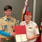 Eagle Scout Elijah Ritter, Troop #2001, COH 09.26.2021 with Jerry Van Hecke, Detachment Eagle Scout Liaison