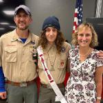 
Tucker Mills with Parents at Court of Honor 04.27.2025