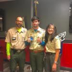 Eagle Scout Elijah Ritter with Parents 09.26.2021