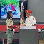 
Douglas Medeiros, Troop #2001, Court of Honor 09.26.2025 with Det Representative VK Melhado III