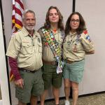 
Nathaniel Bickford with Parents at Court of Honor 12.20.2025, Troop #2001