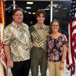 
Caleb Calabrese & Parents at Court of Honor 12.21.2025