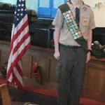 
Eagle Scout Kristian Hustrulid at Court of Honor 12.18.2021