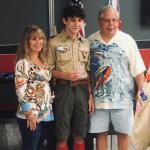 
Charlie Arseneau with Parents at Court of Honor 02.27.2022