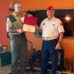 
Colin Koneski, Troop #165, Court of Honor 07.24.2022 with Detachment Member Joe Johnston