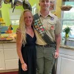 
Eagle Scout Colin Koneski with Mother 07.24.2022 at Court of Honor