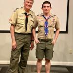 
Lucas Lothrop with Dad at Eagle Scout Court of Honor 12.19.2022