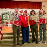 
Joint Eagle Scout Court of Honor
12.20.2022 -- Troop 2
Chase Wild, Jerry Van Hecke--ET Brisson 063 Eagle Scout Liaison,
Noble Gideon & Tristan Robbins
