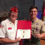 Sean J Ross, Troop #243;  COH:  05.02.2021 with Jerry VanHecke, Detachment Eagle Scout Liaison