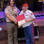 
Eagle Scout Ethan McCormick and Detachment Eagle Scout Liaison, Jerry Van Hecke at COH 05.27.2023