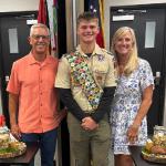 
Benjamin Van't Hoff and Parents at Eagle Scout Court of Honor 04.19.2026