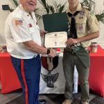 
Roman Janopoulos with Det Eagle Scout Liaison, Jerry Van Hecke, at Court of Honor 10.24.2026
Troop #226