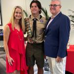 
Timothy Miller with Parents at Eagle Scout Court of Honor 10.24.2026