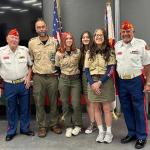 
Francesca Ritter, Eagle Scout Court of Honor 02.08.2026 with Parents, Sister Clara who is also an Eagle and Detachment Liaisons, Jerry VanHecke & VK Melhado III