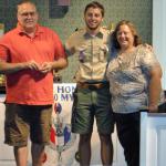 Luke Henning, Troop #2001, with Parents