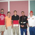 Robert C Brown IV, Troop #243 with Parents, Sgt Alexander Roa and Jerry Van Hecke 05.13.2019