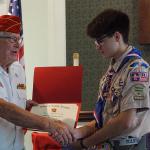 Jarred Thomas Marques, Troop #243      
COH:  26 October 2019       with Jerry Van Hecke, Detachment Eagle Scout Liaison