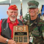 Marine Robert "Cadillac" Butcher with New Beginnings School Captain Eric Peltz