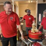 
Cake Escorts-Detachment members Mike Galloway and Mike Nurmikko