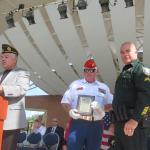 Detachment Commandant, Dennis "Doc" Hemberger receiving Appreciation Award from Adam Prentki III and Bobby Hunter