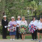 Laying of the Wreaths by:
DAR Barefoot Beach Chapter, 
American Legion AUX Unit 303, 
VFW Auxiliary Unit 4254