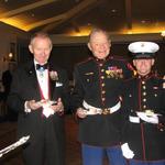 Maj Gen Livington, Edwin Glasberg and Mitchell Grandy
